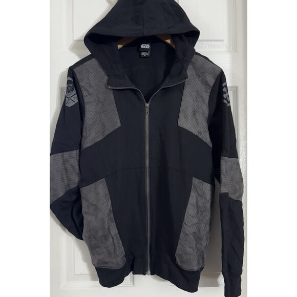 Star Wars Rogue One Death Trooper Black Cosplay Hoodie Zip SIZE XS Hot Topic HTF - Picture 1 of 2